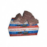 Камни д/бани (кварцит малиновый)  20 кг